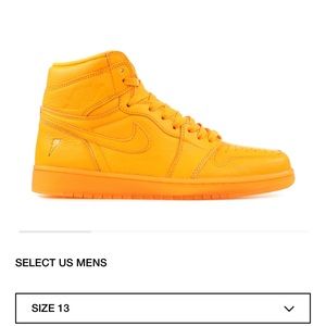 Nike Men's Orange High-Top Sneakers
